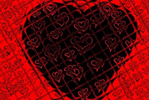quilted hearts Image art by LnCreations
