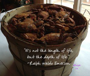 Depth of life-Ralph Waldo Emerson-hashtag-purple