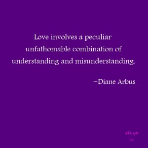 Love involves-hashtag purple-quote