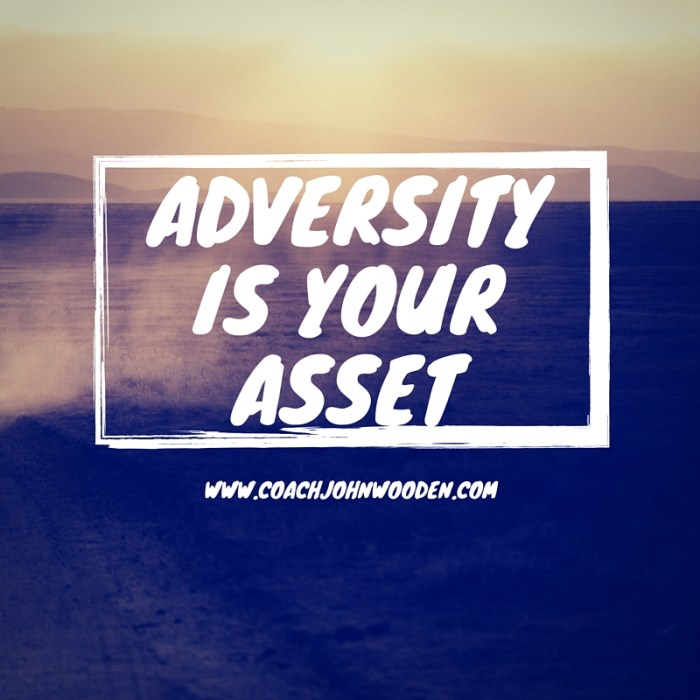 Adversity is Your Asset