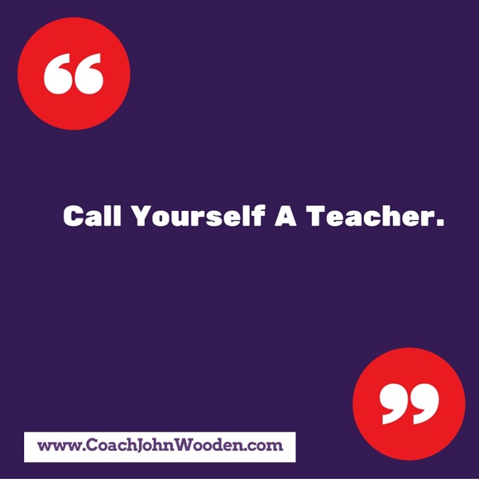 Call Yourself A Teacher.
