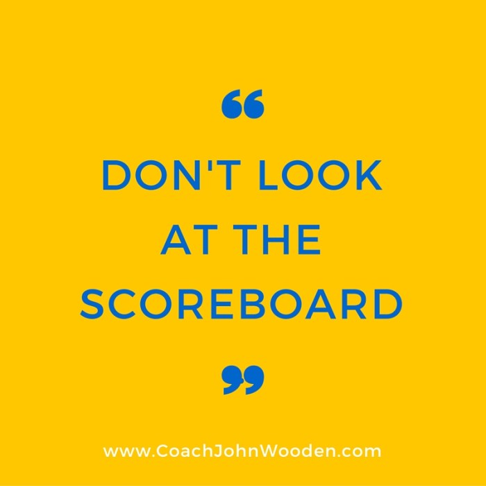 Don't Look At The Scoreboard